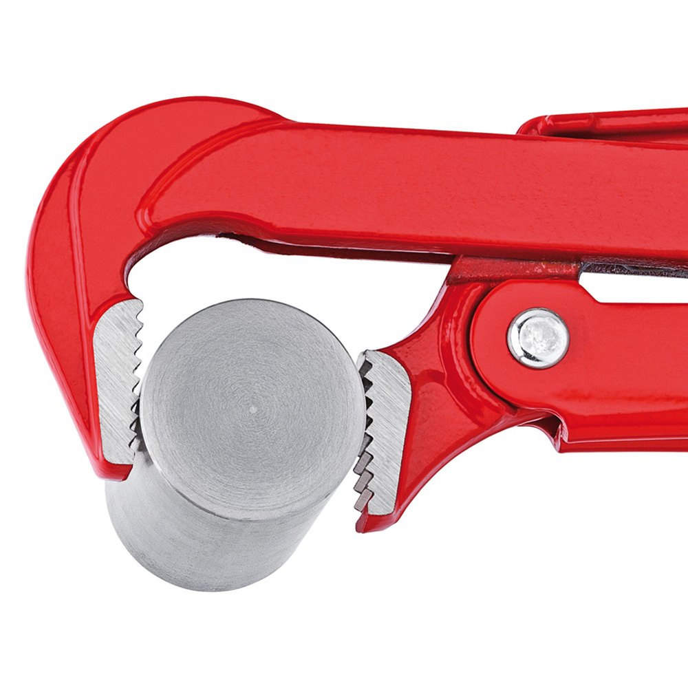 Knipex 8310010 Pipe Wrench 90 Degrees Red Powder-Coated 12 1/2 In